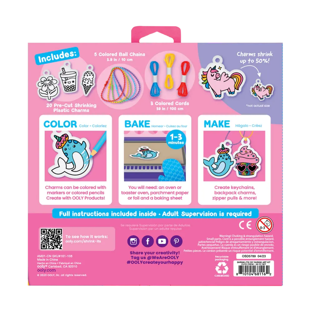 Shrink-its! DIY Shrink Art Kit - Cute Crew