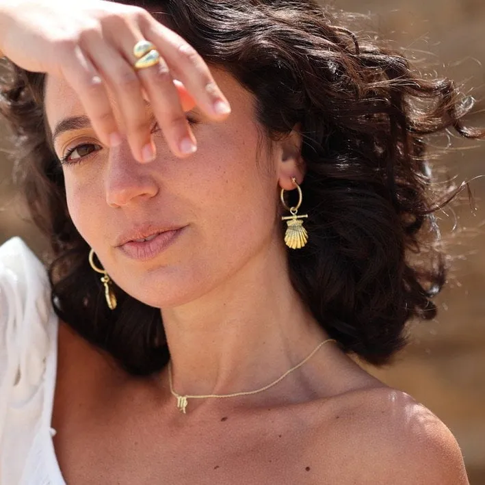 Sirena Gold Hoops