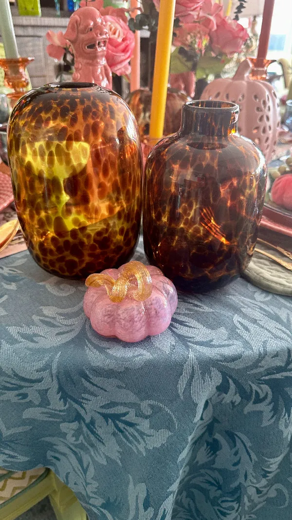 Tortoise Shell Vase - Glass