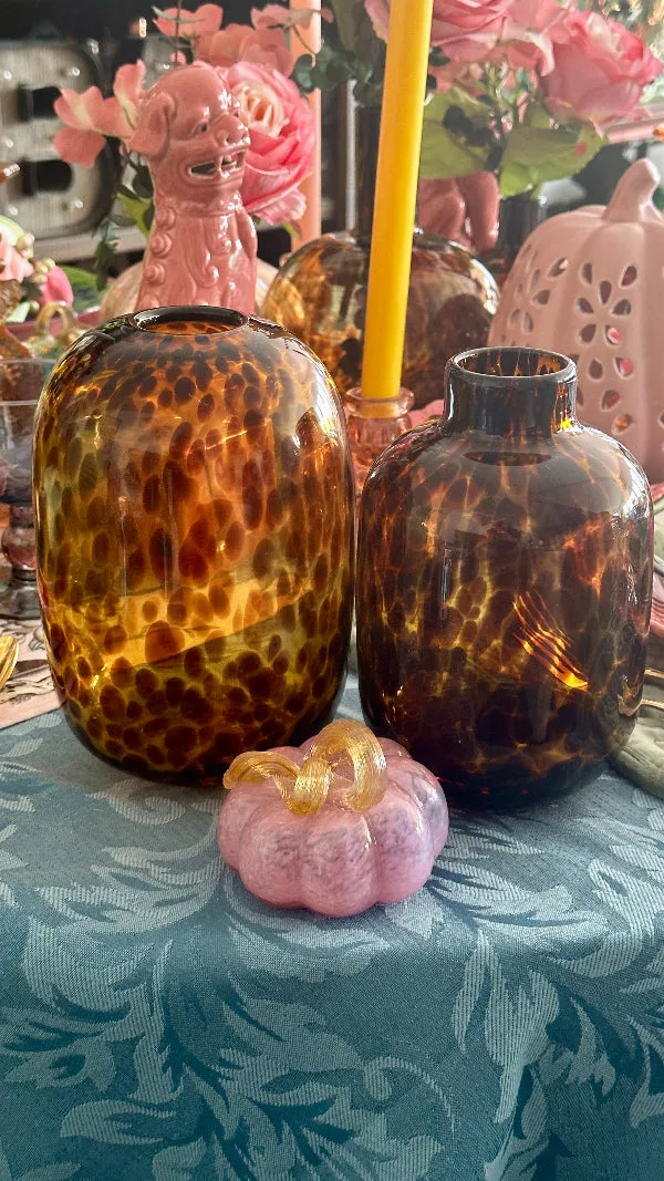 Tortoise Shell Vase - Glass