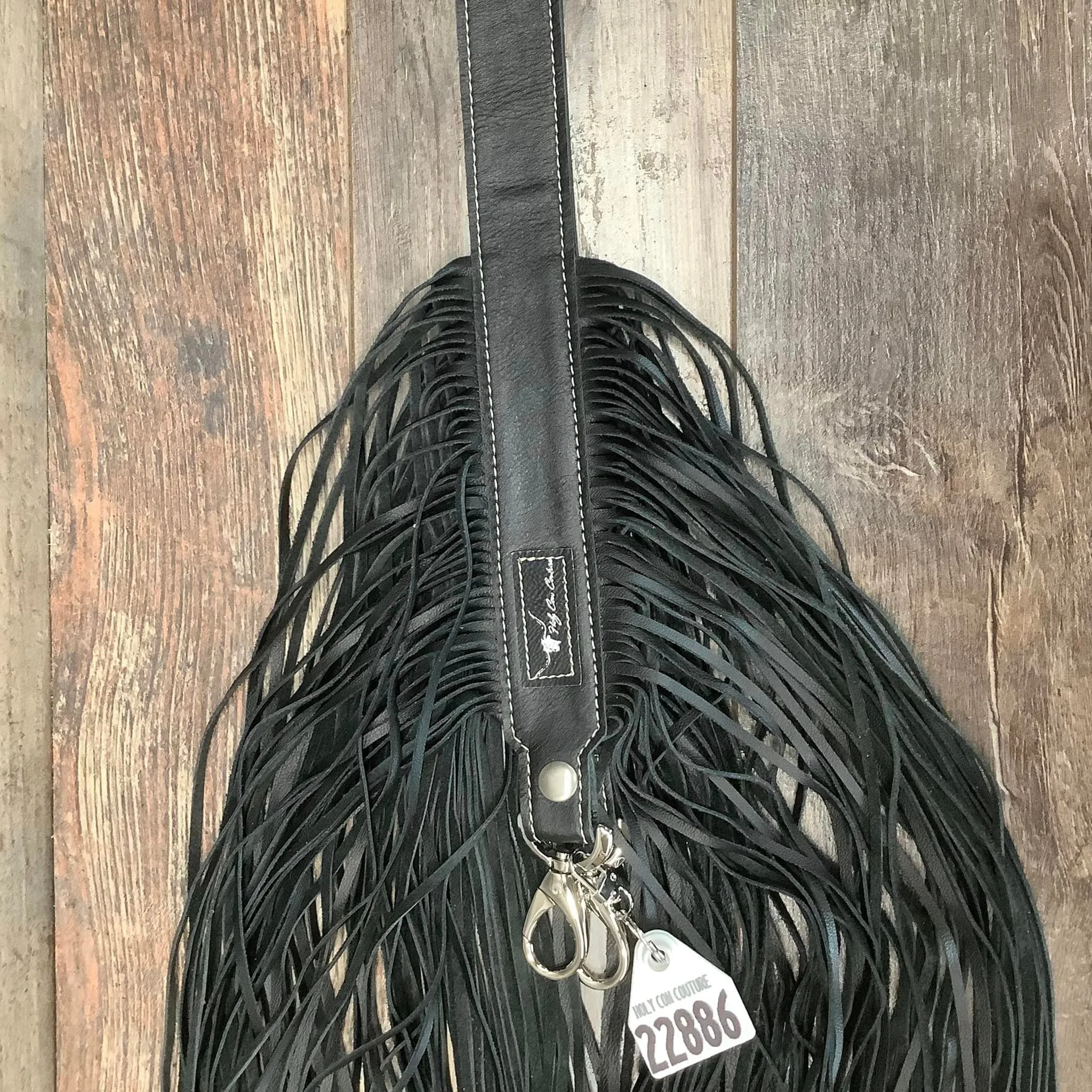 Western Mini Leather Fringe Strap 48" #22886