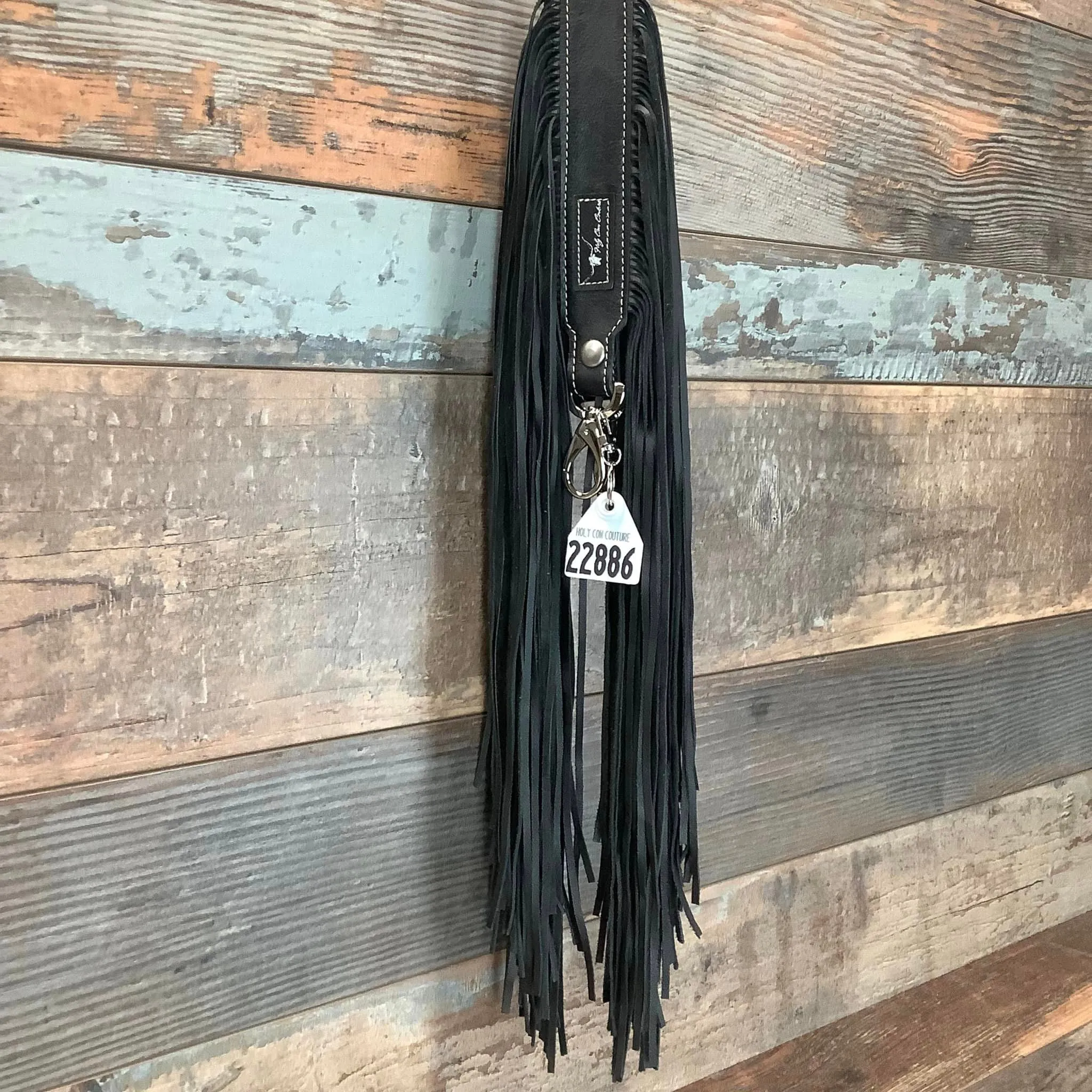 Western Mini Leather Fringe Strap 48" #22886