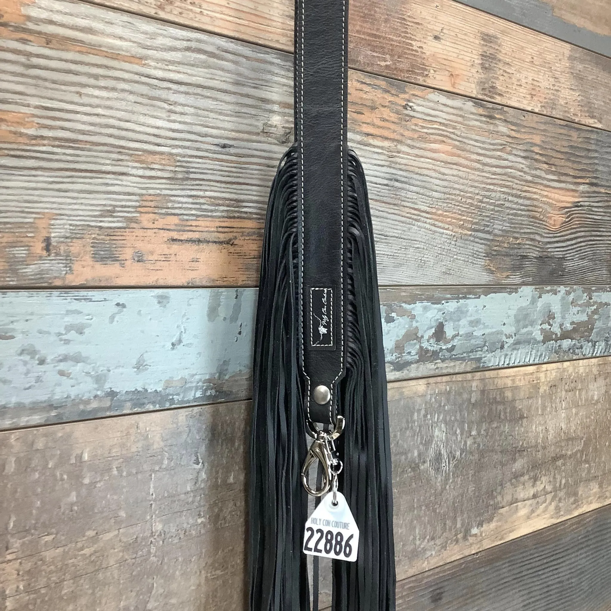 Western Mini Leather Fringe Strap 48" #22886