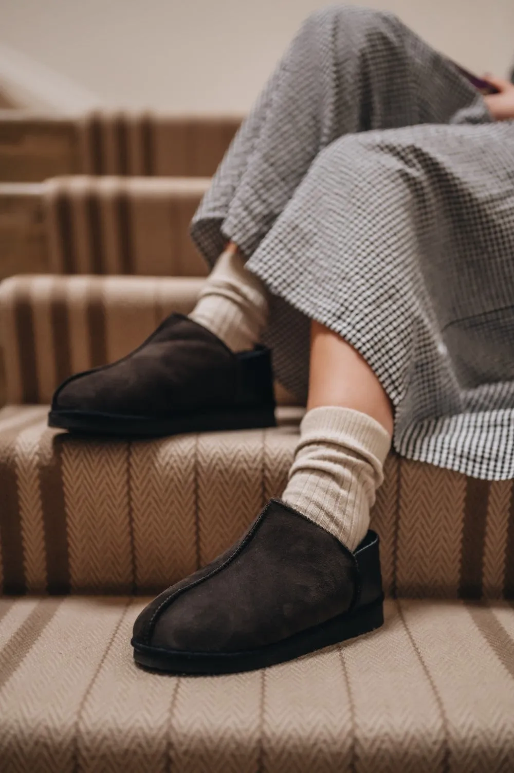 Women's Sheepskin Ankle Slipper | CADI (Edit)